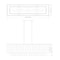 Z-Lite Glacier Linear Chandelier, 5-Light, 11.75 In.W x 42.75 In.L x 11.5 In.H, Matte Black/Clear 1943-42L-MB - alternate 7